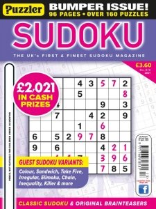 Puzzler Sudoku - No. 213 2021