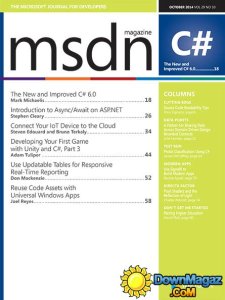 MSDN - October 2014