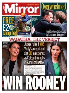 Daily Mirror 30.07 2022