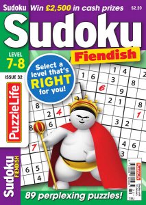 PuzzleLife Sudoku Fiendish - Is. 32 2018