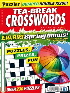 Puzzler Tea-Break Crosswords - Is. 279 2019