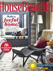 House Beautiful USA – December 2015 – January 2016