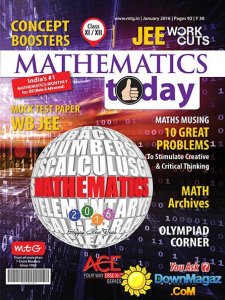 Mathematics Today IN - January 2016