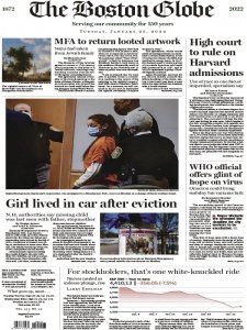 The Boston Globe - 01.25.2022