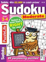 PuzzleLife Sudoku Moderate - Is. 100 2024