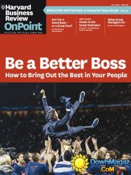 Harvard Business Review OnPoint USA - Fall 2015